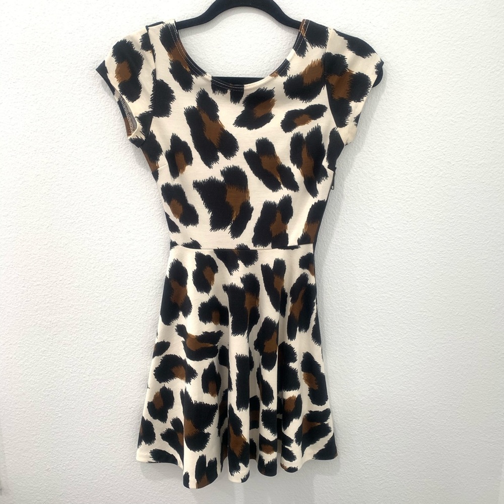 Aqua Animal Print Dress